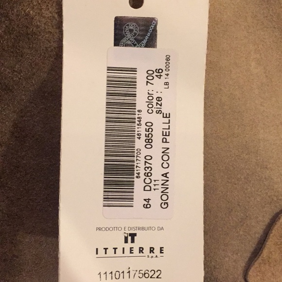 đź’ĄDOLCE & GABBANA VINTAGE DEMIN & SUEDE SKIRT - Picture 6 of 8